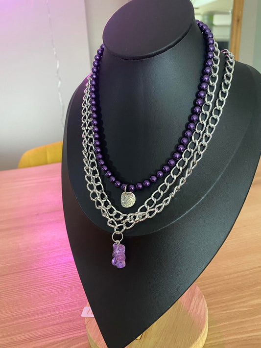 Combo Regressif - Perles Nacrées Violettes