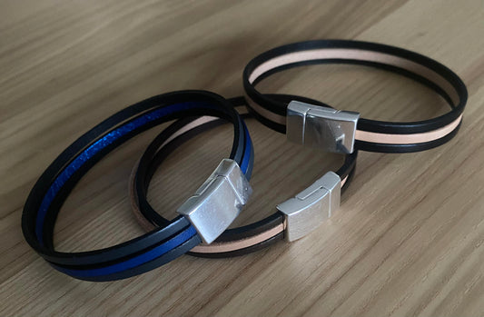 Le triple cuir bicolore